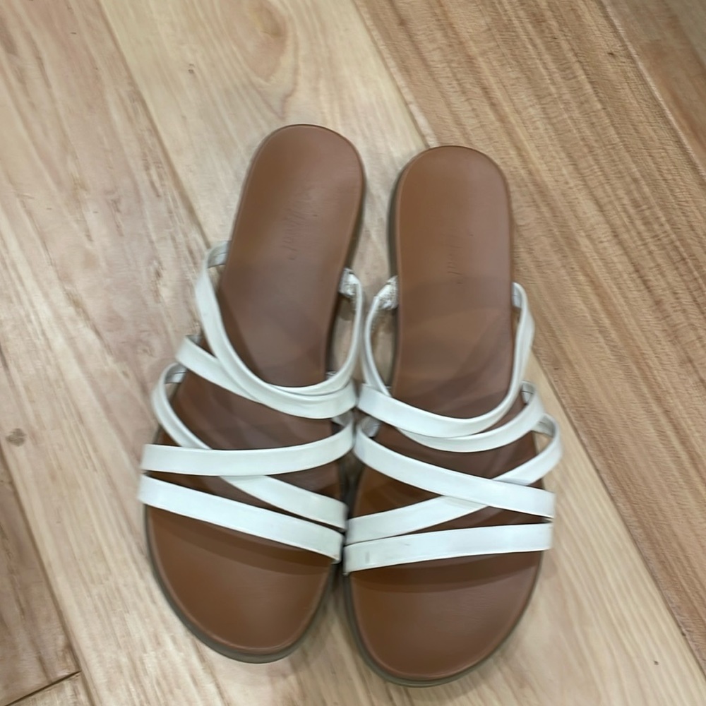 White sandals